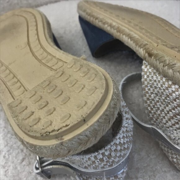 CORDANI Bertie Espadrille Sandals Shoes flats blue suede leather uppers 40 9 - Picture 13 of 13